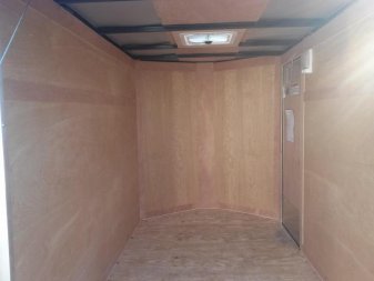 New GANS58SA CARGO MATE 5' X 8' ENCLOSED CARGO TRAILER W/ REAR RAMP DOOR & SIDE DOOR