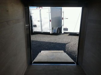 New GANS58SA CARGO MATE 5' X 8' ENCLOSED CARGO TRAILER W/ REAR RAMP DOOR & SIDE DOOR
