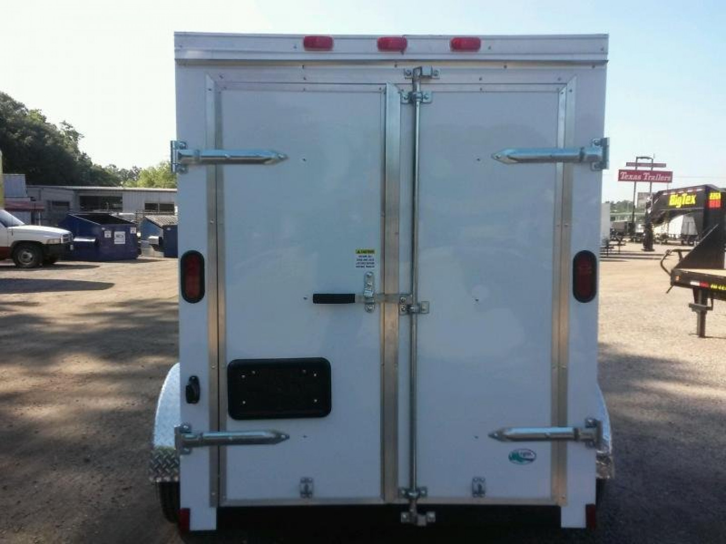 New GANS58SA CARGO MATE 5' X 8' ENCLOSED CARGO TRAILER W/ DOUBLE REAR DOORS & SIDE DOOR