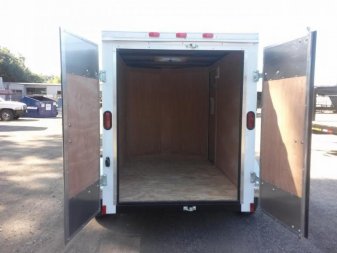 New GANS58SA CARGO MATE 5' X 8' ENCLOSED CARGO TRAILER W/ DOUBLE REAR DOORS & SIDE DOOR