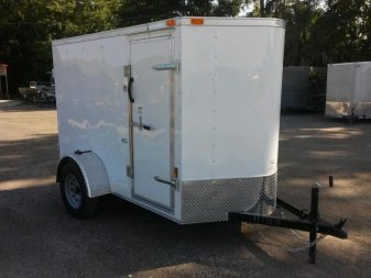 New GANS58SA CARGO MATE 5' X 8' ENCLOSED CARGO TRAILER W/ DOUBLE REAR DOORS & SIDE DOOR