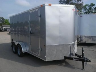 New GANS716TA2 CARGO MATE 7' X 16' ENCLOSED CARGO TRAILER W/ REAR RAMP DOOR & SIDE DOOR