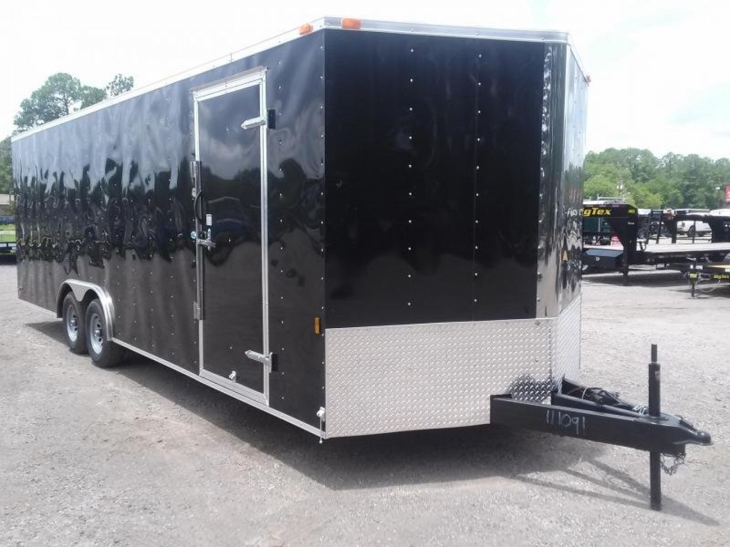 New GANS8524TA3 CARGO MATE 8.5' X 24' ENCLOSED CARGO TRAILER W/ REAR RAMP DOOR & SIDE DOOR