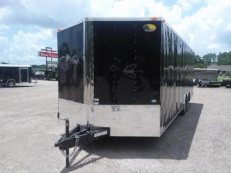 New GANS8524TA3 CARGO MATE 8.5' X 24' ENCLOSED CARGO TRAILER W/ REAR RAMP DOOR & SIDE DOOR