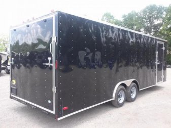 New GANS8524TA3 CARGO MATE 8.5' X 24' ENCLOSED CARGO TRAILER W/ REAR RAMP DOOR & SIDE DOOR