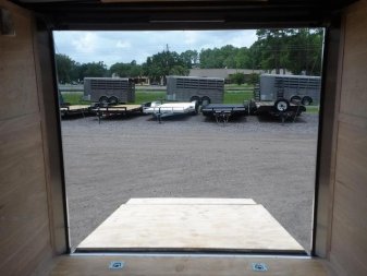 New GANS8524TA3 CARGO MATE 8.5' X 24' ENCLOSED CARGO TRAILER W/ REAR RAMP DOOR & SIDE DOOR