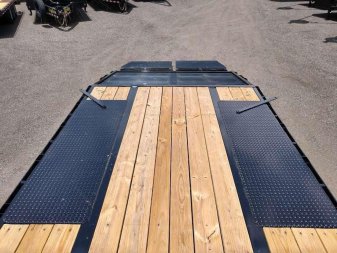 New 22GN-40D5A-MRBK BIG TEX 8.5' X 40' GOOSENECK DUAL TANDEM FLAT BED W/ MEGA RAMPS & FREE SPARE TIRE