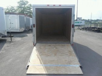New GANS714TA2 CARGO MATE 7' X 14' ENCLOSED CARGO TRAILER W/ REAR RAMP DOOR & SIDE DOOR