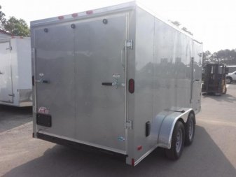 New GANS714TA2 CARGO MATE 7' X 14' ENCLOSED CARGO TRAILER W/ REAR RAMP DOOR & SIDE DOOR