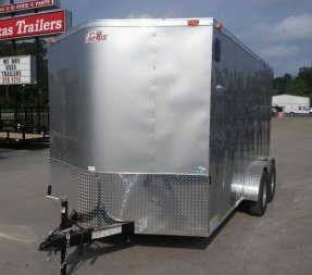 New GANS714TA2 CARGO MATE 7' X 14' ENCLOSED CARGO TRAILER W/ REAR RAMP DOOR & SIDE DOOR