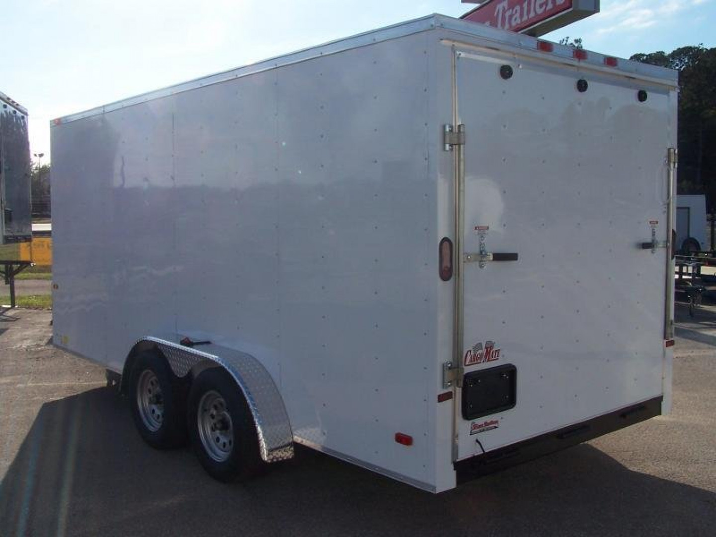 New GANS716TA2 CARGO MATE 7' X 16' ENCLOSED CARGO TRAILER W/ REAR RAMP DOOR & SIDE DOOR