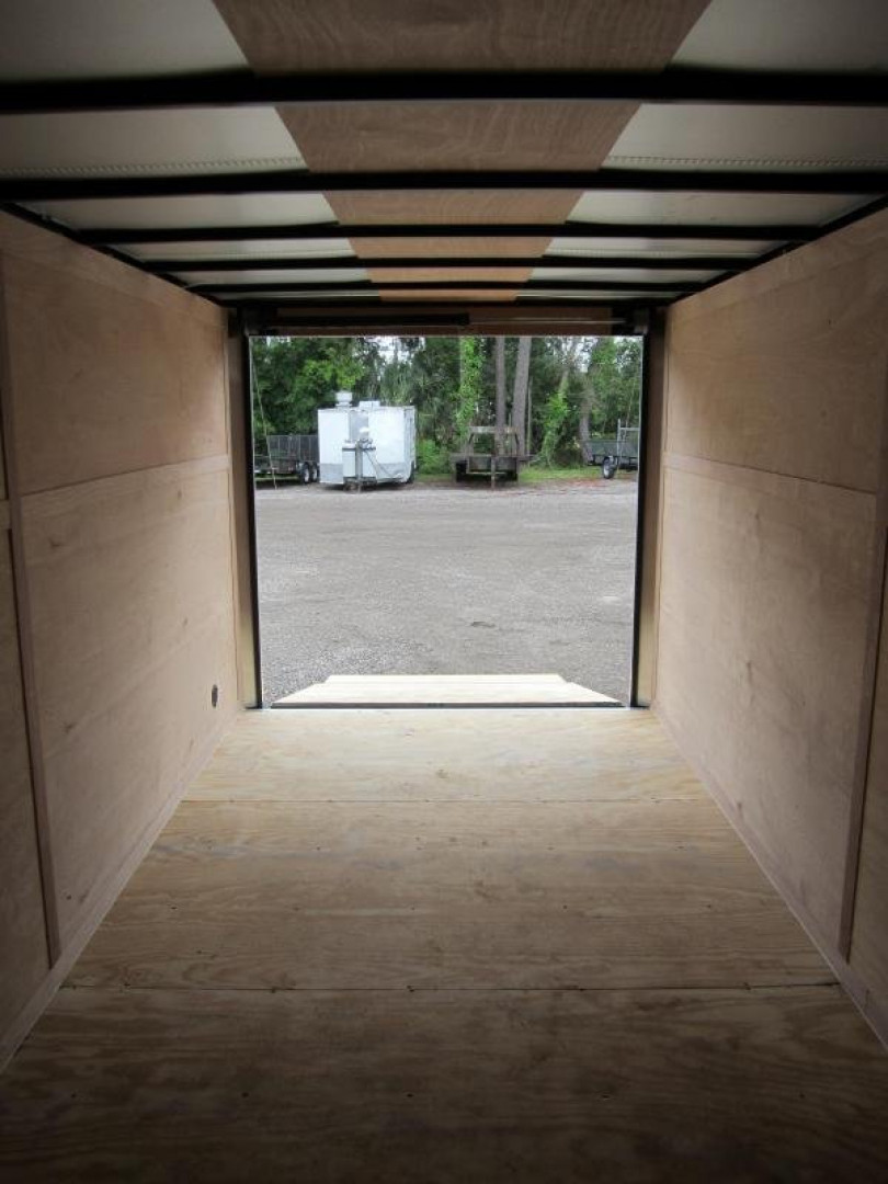 New GANS716TA2 CARGO MATE 7' X 16' ENCLOSED CARGO TRAILER W/ REAR RAMP DOOR & SIDE DOOR