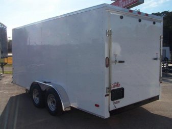 New GANS716TA2 CARGO MATE 7' X 16' ENCLOSED CARGO TRAILER W/ REAR RAMP DOOR & SIDE DOOR