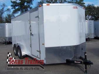 New GANS716TA2 CARGO MATE 7' X 16' ENCLOSED CARGO TRAILER W/ REAR RAMP DOOR & SIDE DOOR