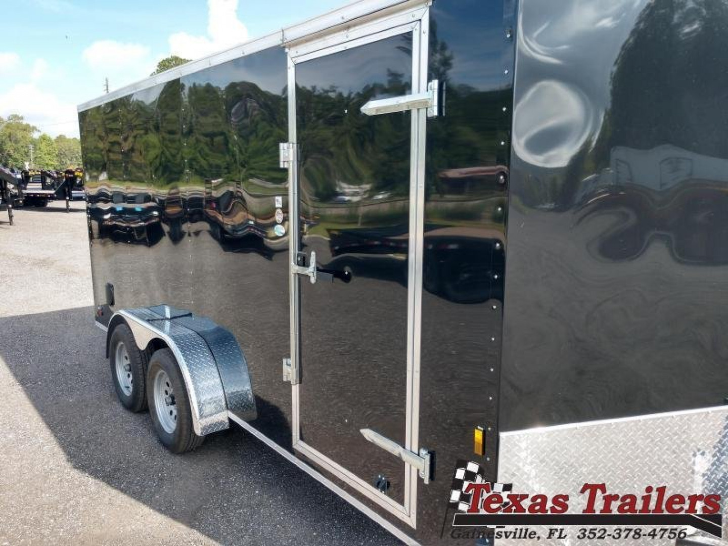 New GANS716TA2 CARGO MATE 7' X 16' ENCLOSED CARGO TRAILER W/ REAR RAMP DOOR & SIDE DOOR