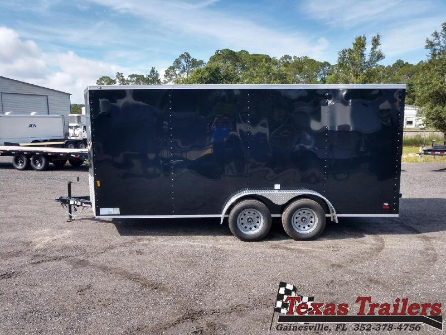 New GANS716TA2 CARGO MATE 7' X 16' ENCLOSED CARGO TRAILER W/ REAR RAMP DOOR & SIDE DOOR