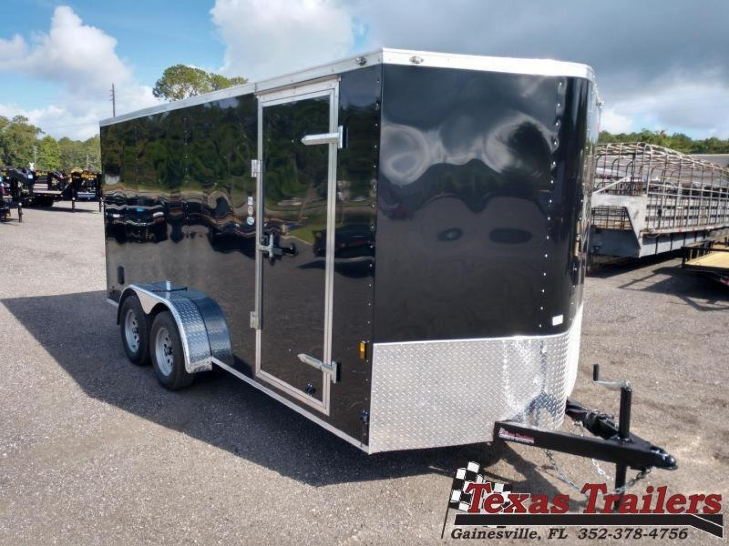 New GANS716TA2 CARGO MATE 7' X 16' ENCLOSED CARGO TRAILER W/ REAR RAMP DOOR & SIDE DOOR