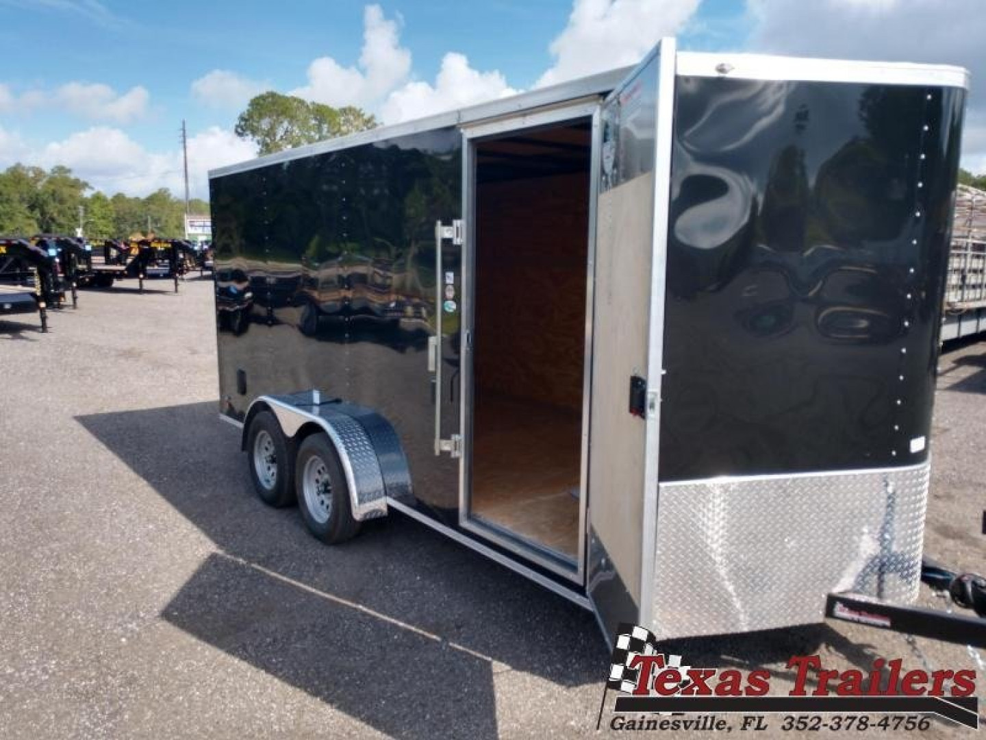 New GANS716TA2 CARGO MATE 7' X 16' ENCLOSED CARGO TRAILER W/ REAR RAMP DOOR & SIDE DOOR