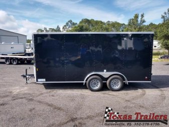 New GANS716TA2 CARGO MATE 7' X 16' ENCLOSED CARGO TRAILER W/ REAR RAMP DOOR & SIDE DOOR