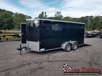New GANS716TA2 CARGO MATE 7' X 16' ENCLOSED CARGO TRAILER W/ REAR RAMP DOOR & SIDE DOOR