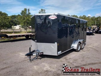 New GANS716TA2 CARGO MATE 7' X 16' ENCLOSED CARGO TRAILER W/ REAR RAMP DOOR & SIDE DOOR