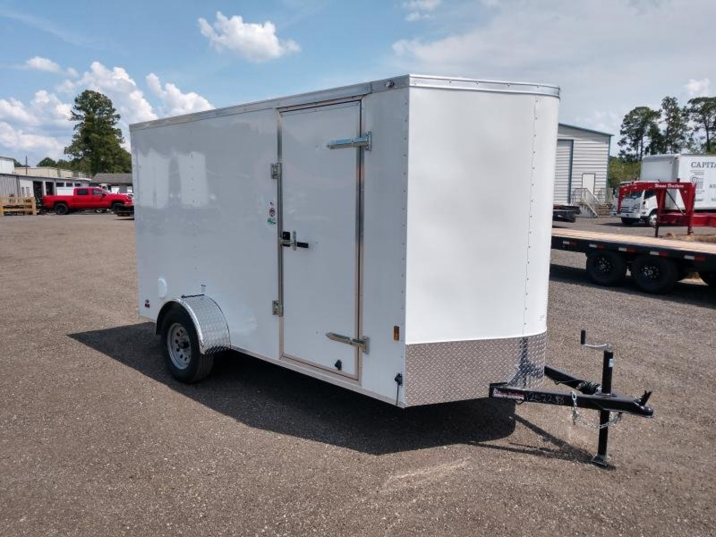 New GANS612SA CARGO MATE 6' X 12' ENCLOSED CARGO TRAILER W/ DOUBLE REAR DOORS & SIDE DOOR