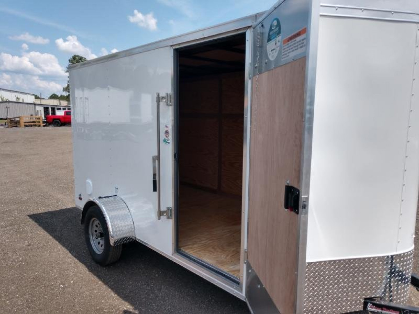 New GANS612SA CARGO MATE 6' X 12' ENCLOSED CARGO TRAILER W/ DOUBLE REAR DOORS & SIDE DOOR