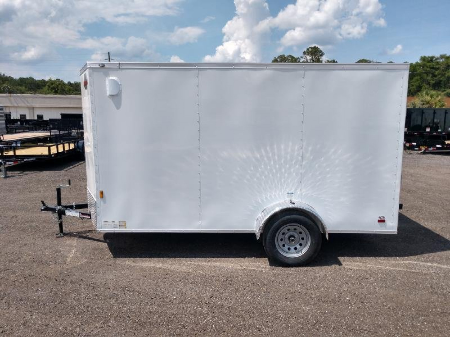 New GANS612SA CARGO MATE 6' X 12' ENCLOSED CARGO TRAILER W/ DOUBLE REAR DOORS & SIDE DOOR