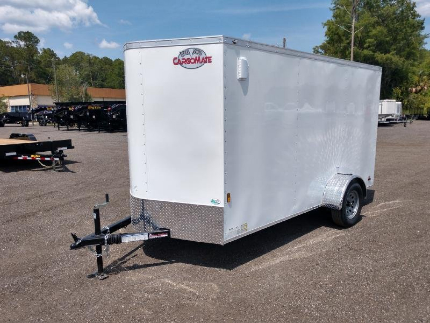 New GANS612SA CARGO MATE 6' X 12' ENCLOSED CARGO TRAILER W/ DOUBLE REAR DOORS & SIDE DOOR