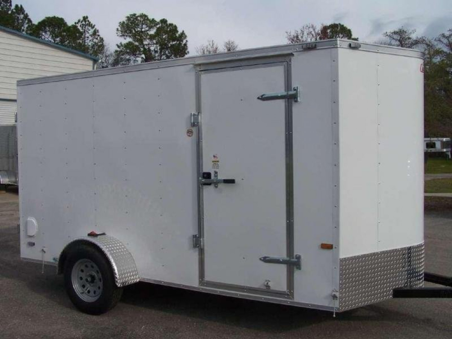 New GANS612SA CARGO MATE 6' X 12' ENCLOSED CARGO TRAILER W/ DOUBLE REAR DOORS & SIDE DOOR
