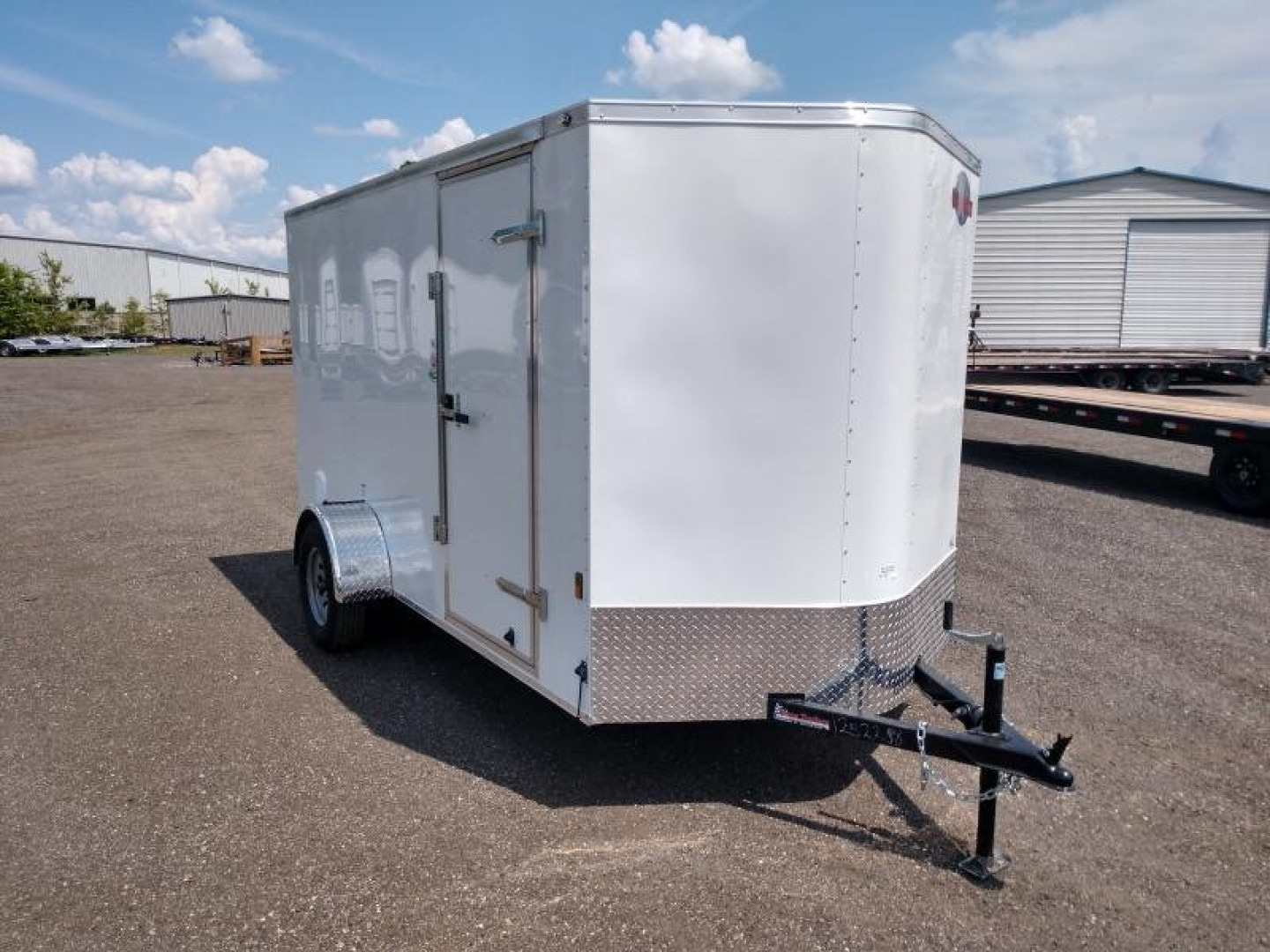 New GANS612SA CARGO MATE 6' X 12' ENCLOSED CARGO TRAILER W/ DOUBLE REAR DOORS & SIDE DOOR