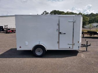 New GANS612SA CARGO MATE 6' X 12' ENCLOSED CARGO TRAILER W/ DOUBLE REAR DOORS & SIDE DOOR