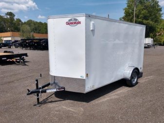 New GANS612SA CARGO MATE 6' X 12' ENCLOSED CARGO TRAILER W/ DOUBLE REAR DOORS & SIDE DOOR