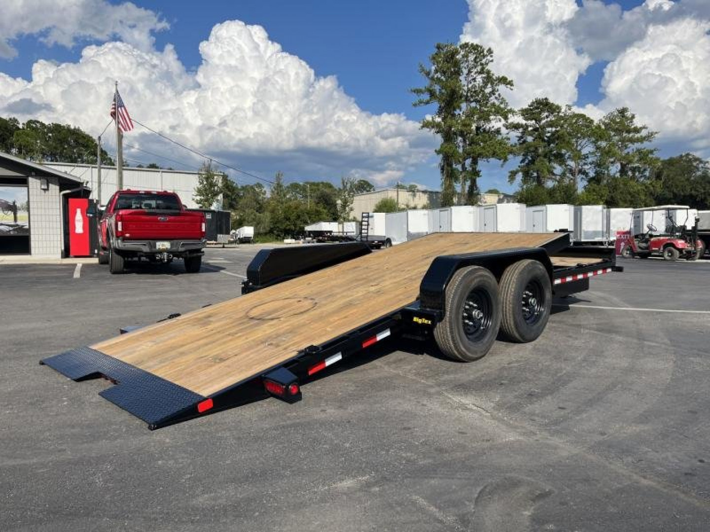 New 14TL-20BK BIG TEX 7' X 20' TANDEM AXLE TILT DECK EQUIPMENT TRAILER