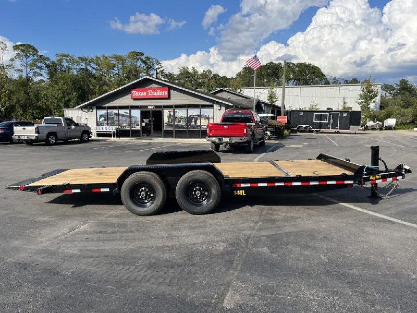 New 14TL-20BK BIG TEX 7' X 20' TANDEM AXLE TILT DECK EQUIPMENT TRAILER