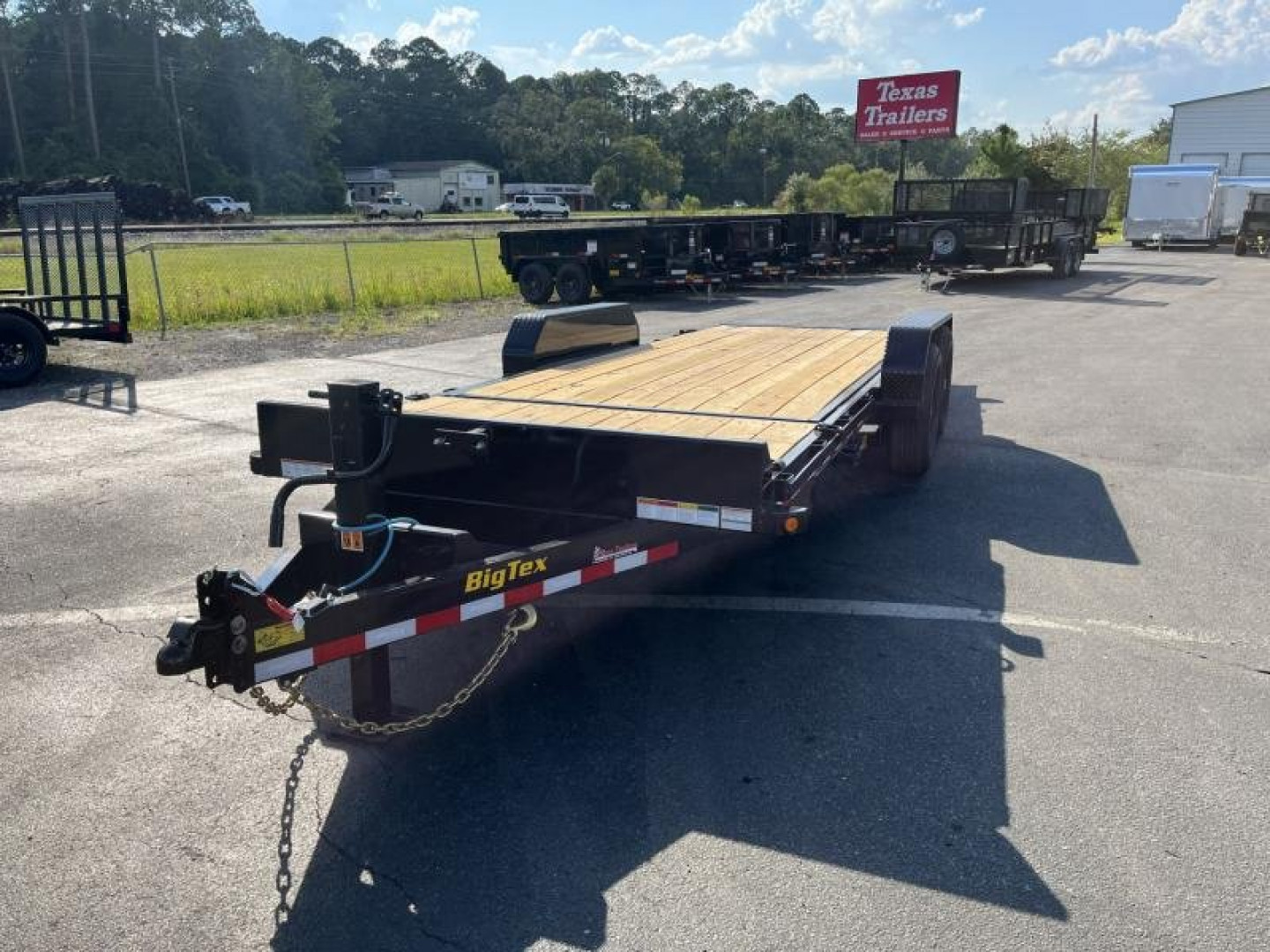 New 14TL-20BK BIG TEX 7' X 20' TANDEM AXLE TILT DECK EQUIPMENT TRAILER