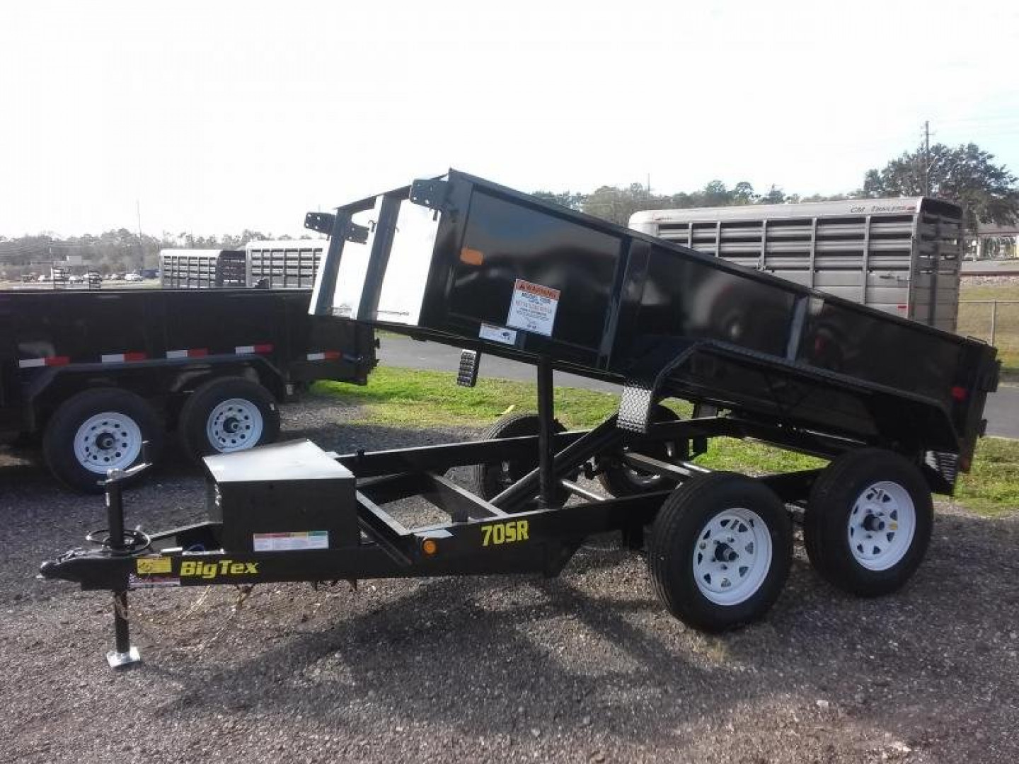 New 70SR-10-5WDD BIG TEX 5' X 10' DUMP TRAILER W/ DOUBLE REAR DOORS