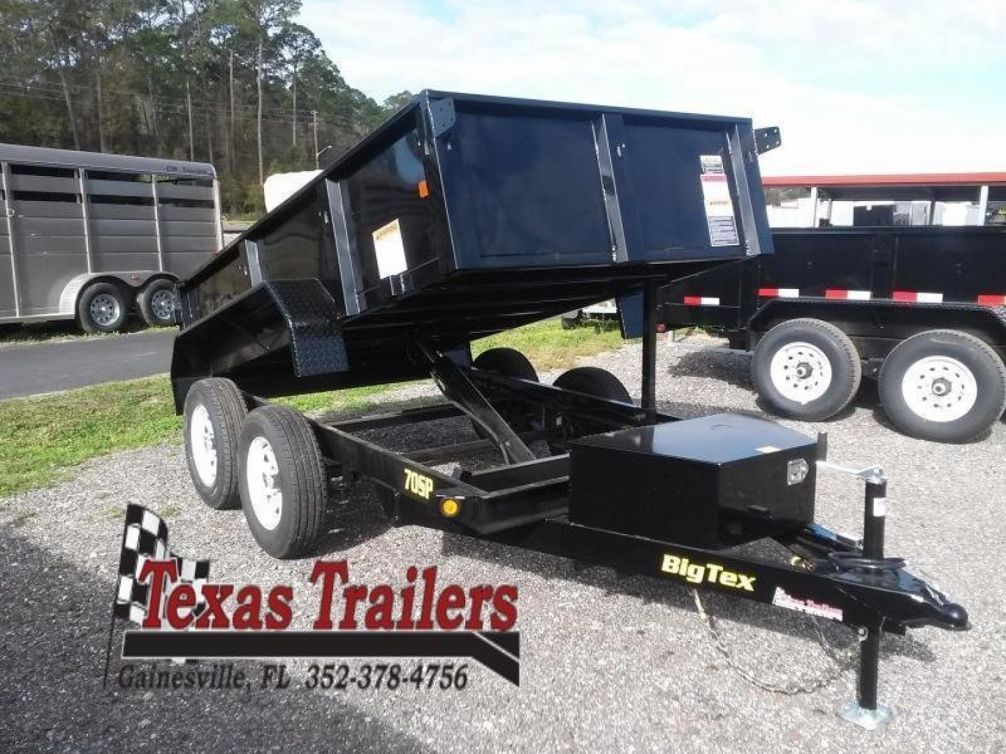 New 70SR-10-5WDD BIG TEX 5' X 10' DUMP TRAILER W/ DOUBLE REAR DOORS