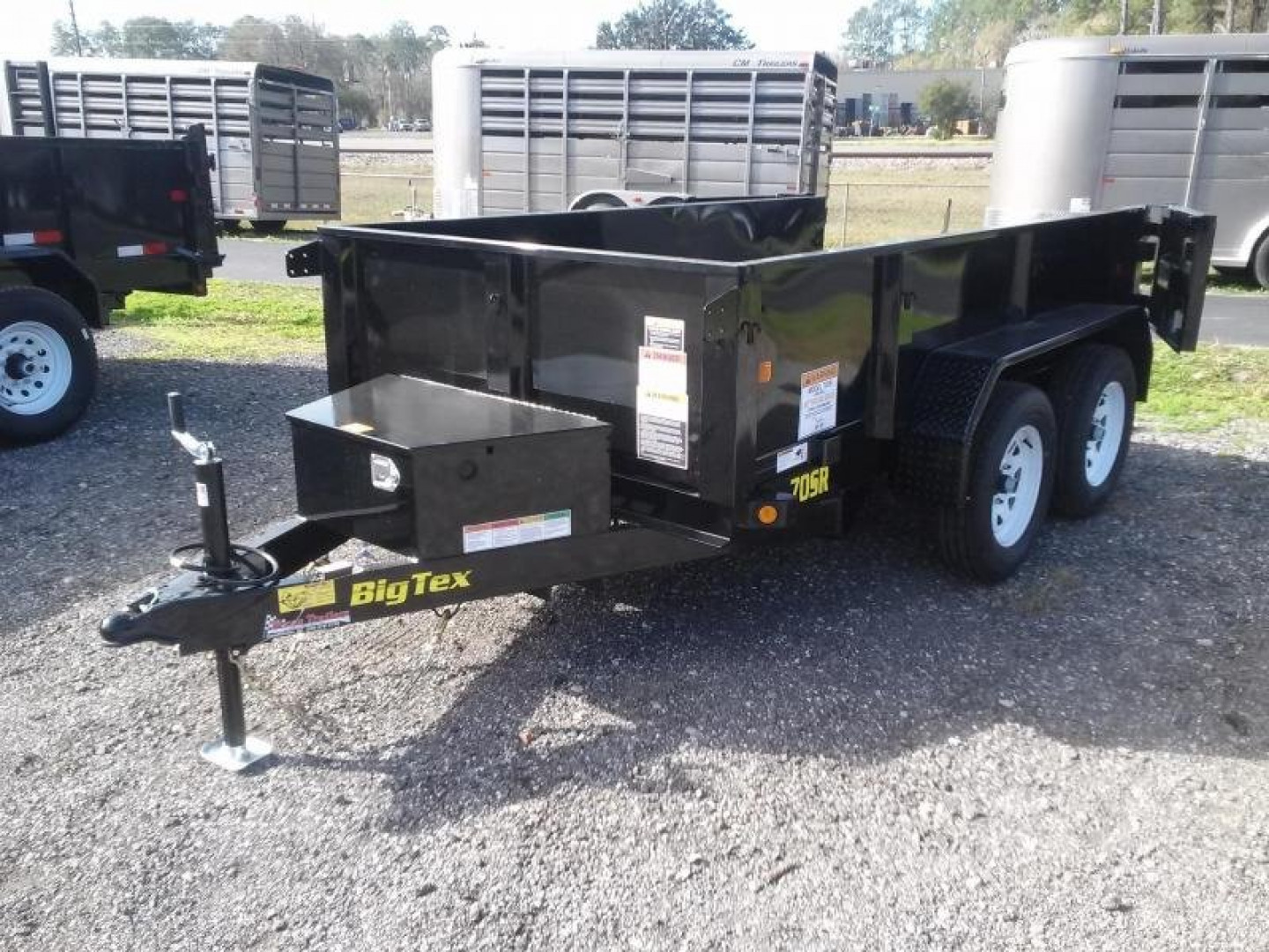 New 70SR-10-5WDD BIG TEX 5' X 10' DUMP TRAILER W/ DOUBLE REAR DOORS