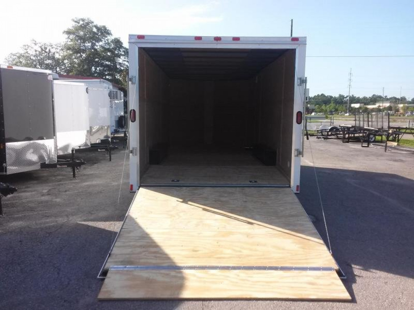 New GANS8520TA2 CARGO MATE 8.5' X 20' ENCLOSED CARGO TRAILER W/ REAR RAMP DOOR & SIDE DOOR