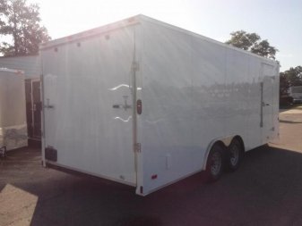 New GANS8520TA2 CARGO MATE 8.5' X 20' ENCLOSED CARGO TRAILER W/ REAR RAMP DOOR & SIDE DOOR