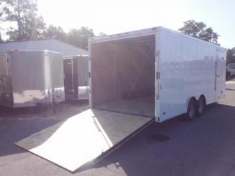 New GANS8520TA2 CARGO MATE 8.5' X 20' ENCLOSED CARGO TRAILER W/ REAR RAMP DOOR & SIDE DOOR