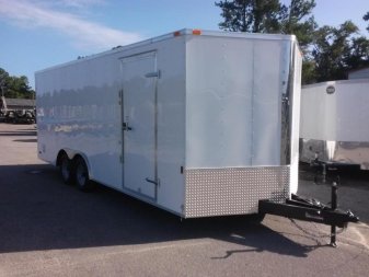 New GANS8520TA2 CARGO MATE 8.5' X 20' ENCLOSED CARGO TRAILER W/ REAR RAMP DOOR & SIDE DOOR