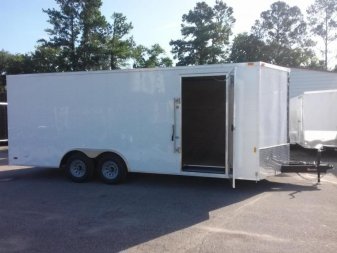 New GANS8520TA2 CARGO MATE 8.5' X 20' ENCLOSED CARGO TRAILER W/ REAR RAMP DOOR & SIDE DOOR