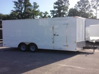 New GANS8520TA2 CARGO MATE 8.5' X 20' ENCLOSED CARGO TRAILER W/ REAR RAMP DOOR & SIDE DOOR