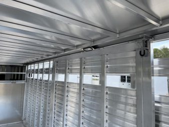 New LIVGN14K24 FRONTIER 7' X 24' ALUMINUM GOOSENECK LIVESTOCK TRAILER