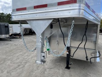 New LIVGN14K24 FRONTIER 7' X 24' ALUMINUM GOOSENECK LIVESTOCK TRAILER