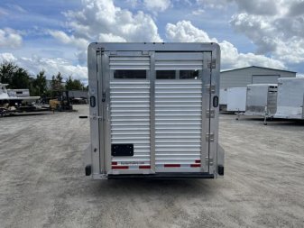 New LIVGN14K24 FRONTIER 7' X 24' ALUMINUM GOOSENECK LIVESTOCK TRAILER