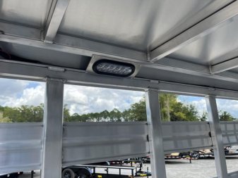 New LIVGN14K24 FRONTIER 7' X 24' ALUMINUM GOOSENECK LIVESTOCK TRAILER