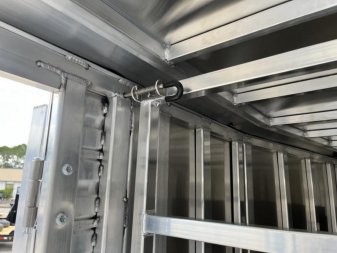 New LIVGN14K24 FRONTIER 7' X 24' ALUMINUM GOOSENECK LIVESTOCK TRAILER